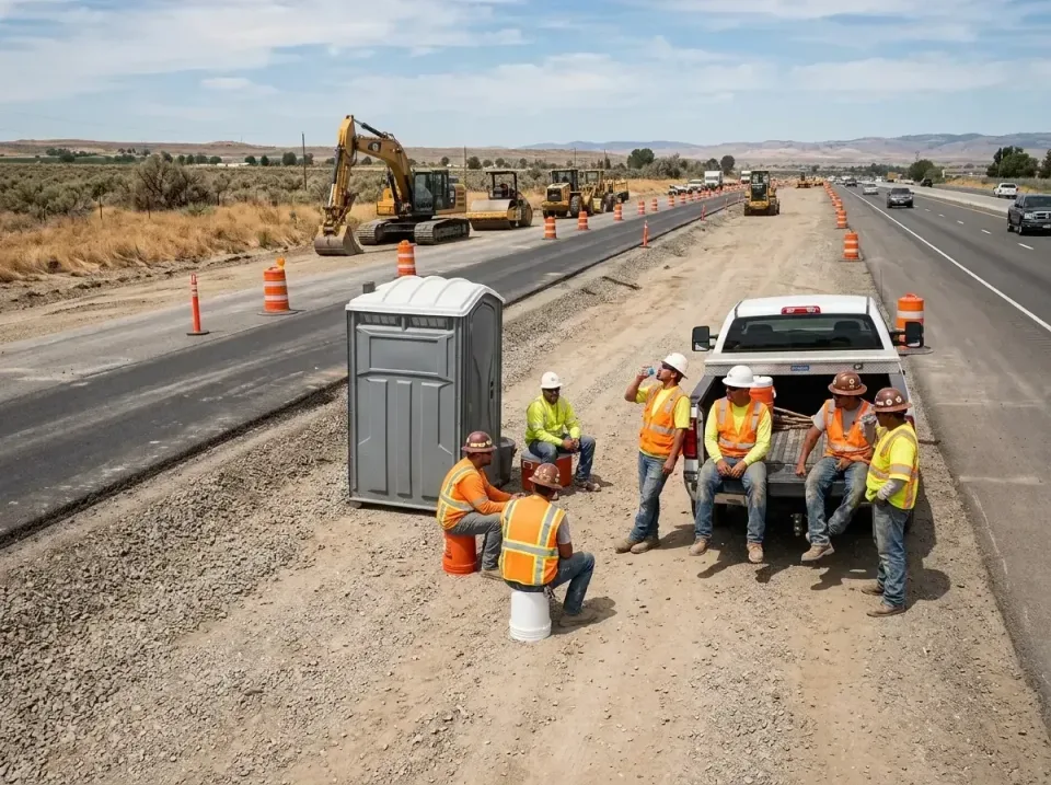 highway-road-construction-crew-007 — frequently asked questions, Porta Potty and Restroom Rentals in Hardin, MT
